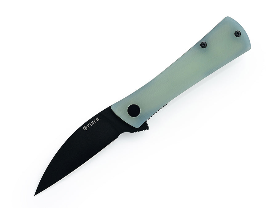 Shiv - Ghost Green - Black Blade – Finch Knife Co