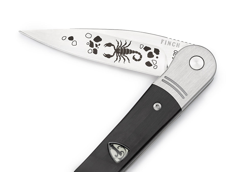 Stinger - Ebony Wood - Scorpion LE – Finch Knife Co