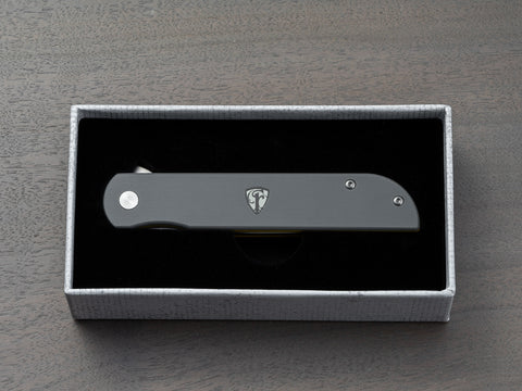 Finch Cimmaron pocket knife in gray & yellow