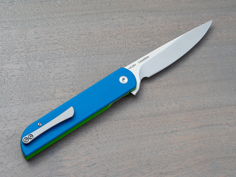 Finch Cimmaron - EDC folding knife with blue & green handle