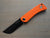 Tikuna - Orange knife with black blade