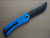 Tikuna pocket knife in blue with black blade and clip