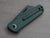 RUNTLY - Green pocket knife showing clip