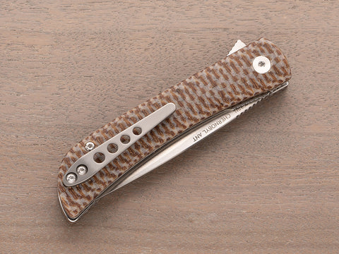 Chernobyl Ant - Parquet (Brown Micarta)