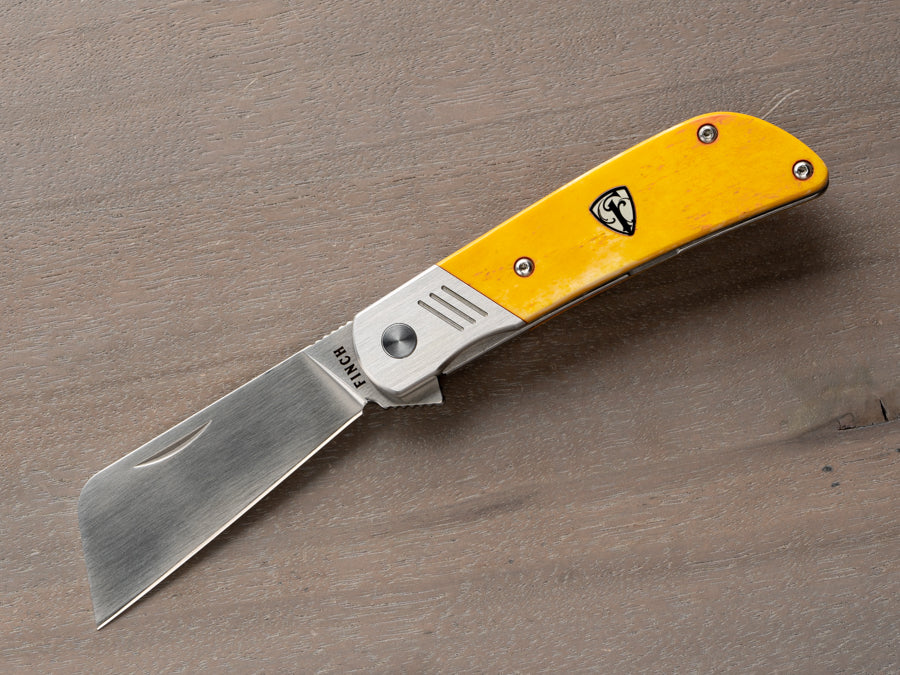 Zyliss Sunburst Yellow Serrated Utility Knife 